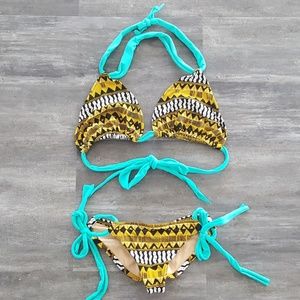Turquoise Tribe Lucy Bea Bikini Set